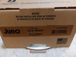 Juno Lighting 614W-WH 6-INCH Standard Slope Downlight White Baffle Trim. Fixed Price $8.00.