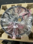 Alsy 24357-001 11" 2-LIGHT Black Semi-flush Mount, Clear Glass Shade, Bulbs Not. Fixed Price $34.58.