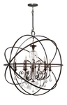 Crystorama 9219-EB-CL-MWP Solaris 6-LIGHT Cut Crystal Chandelier. Fixed Price $1994.00.