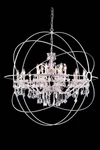 Elegant Lighting 1130G43PN/RC Geneva Pendant Polished Nickel. Fixed Price $1616.00.