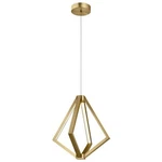 Elan 84198 Everest Led 18 Inch Champagne Gold Pendant Ceiling Light, Nos. Fixed Price $398.87.