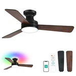 Orison Ceiling Fans With Lights 42 Inch, Low Profile Flush Mount Fan,.... Fixed Price $130.46.