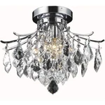 Pendant Crystal Flush Mount Ceiling 3 Chrome Bathroom Bedroom Lighting. Fixed Price $259.03.