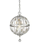 Z-lite 430B12-BN Brushed Nickel 1-LIGHT Pendant W/clear Crystal Globe Shade. Fixed Price $98.97.