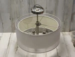 Possini Euro Caliari 18" Brushed Nickel 5-LIGHT Drum Ceiling. Fixed Price $98.00.