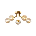 Modern Sputnik Chandeliers 5 Light Gold Semi Flush Mount Ceiling Fixtur.... Fixed Price $123.82.