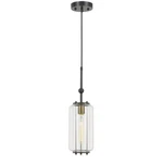 Cal Lighting 60W Natchez Metal Two Tone Glass Mini Pendant. Edison Bulb Included. Fixed Price $99.99.