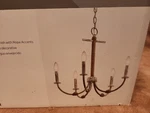 Kichler Minnow Chandelier 5 Light Distressed Antique White Coastal Anchor Rope. Fixed Price $74.95.
