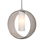 Besa Lighting Cord Pendant, Satin Nickel/gray 1JT-PLATOSM-SN. Fixed Price $472.50.