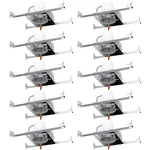 10 Pack 4 Inch Recessed Lighting Housing Can New Construction 120-277V. Fixed Price $187.70.