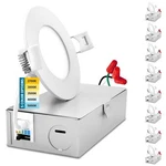 Sunperian 3" Ultra-thin Led Recessed Light J-box 5 Color Options 8 Pack. Fixed Price $109.95.