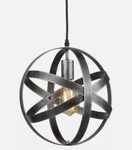 Axiland Industrial Metal Spherical Antique Silver Pendant Displays Changeable.... Fixed Price $40.00.