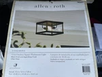 Allen + Roth Coalmont -light 12" Black Indoor/outdoor Flush Mount New!. Fixed Price $448.00.