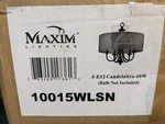 Maxim 10015 Nickel Bongo 5-LIGHT 22" Chandelier With Fabric Drum Shade. Fixed Price $174.99.
