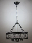 Adsensty 6-LIGHT Black Dimmable Chandelier For Dining Room Kitchen Island. Fixed Price $132.95.