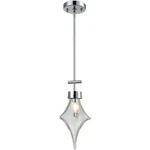 Dimond Lighting Touche Led Chrome Pendant Ceiling D3897 - Open Box. Fixed Price $107.00.
