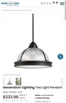 Sea Gull Lighting 65061-715 Pratt Street Prismatic Contemporary Open Box / New. Fixed Price $169.99.