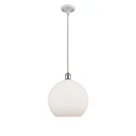 Innovations Ball Ath 12" Mini Pendant 1S, Wh/ch/fr 516-1S-WPC-G121-12-LED. Fixed Price $242.88.