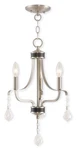 Livex Lighting 40783-91 Laurel Mini Chandelier Brushed Nickel. Fixed Price $193.96.