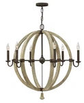 Fredrick Ramond FR40566 Light 1 Tier Chandelier - Iron Rust. Fixed Price $500.15.