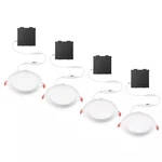 Commercial Electric 6IN.LED 2-LEVEL Lumen Baffle Canless Recessed Adjust Cct 4PK. Fixed Price $43.85.