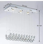 Saint Mossi 3-LIGHTS Modern Chandelier Lamp K9 Crystal. Fixed Price $161.98.