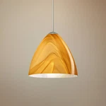 Besa Mia 5" Wide Satin Nickel Honey Glass Led Mini Pendant - Made To. Fixed Price $418.50.