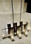 Western Mission Style Chandelier Hubbardton -distinctive Forged Nice. Fixed Price $800.00.