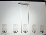 Vaxcel Lighting P0013 Brushed Nickel Oxford 5 Chandelier. Fixed Price $74.50.