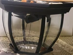 The Great Outdoors Black 3-LIGHT Flushmount Ceiling Fixture By Minka-lavery 2005. Fixed Price $38.00.