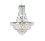 Elegant Lighting V1900D24/RC Century 12 24"W Crystal Empire - Chrome. Fixed Price $880.00.