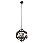 Dainolite Light Chandelier, Matte Black W/ Antique Brass Accents ARC-143C-AB. Fixed Price $224.00.