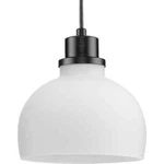 Progress Lighting Garris Collection Matte Black Etched Opal Glass Pendant. Fixed Price $39.99.