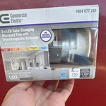 Commercial Electric 3IN Led Color-changing Recessed Trim White 750LM 2700-5000K. Fixed Price $25.00.