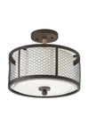 Kichler 13-IN Olde Bronze Modern/contemporary Incandescent Semi-flush Mount Ligh. Fixed Price $89.95.