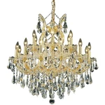 Elegant Lighting 2801D30G/RC Maria Theresa Mini Chandelier Gold. Fixed Price $2066.00.