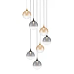 Eurofase Lighting 48928 Iissa 21"W Chandelier Gold-black / Mixed Glass. Fixed Price $1660.00.
