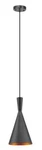 Globe Electric 63873 Black Mira Single Light 10"W Pendant With Metal Shade. Fixed Price $49.76.