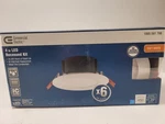 Commercial Electric 4 In. White Flush Round Led Recessed Lighting Kit. Fixed Price $17.99.