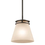 Kichler 1687 Hendrik Light 8"W Mini Pendant - Bronze. Fixed Price $143.98.