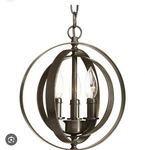 Progress Lighting P5142-20 Equinox 3 Antique Bronze Pendant -nib. Fixed Price $66.00.