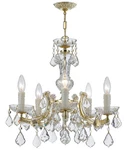 Crystorama Lighting Group 4376-CL-MWP Maria Theresa 5 20"W Gold. Fixed Price $381.30.