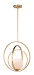 Maxim 26054SWSBR Coronet 1 Light Pendant-satin Brass. Fixed Price $448.00.