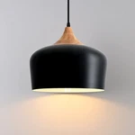 Eustace Pendant Modern Lantern Lighting, Wooden Dome Minimalist Industrial. Fixed Price $52.00.