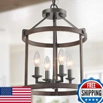 Lnc Home Farmhouse Chandeliers For Dining Rooms Faux Wood Finish W13XH17.1. Fixed Price $102.56.