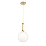 Gold One Light Pendant From The Prospect Collection. Fixed Price $350.00.