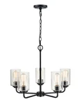 Millennium Moven 23" Glass Up Black 5-LIGHT. Fixed Price $225.90.