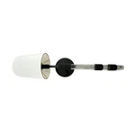 House Of Troy 1LT Sconce, Black/acrylic/knurled/fabric Shade WL308-BLK. Fixed Price $198.00.