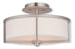 Livex Lighting 51073-91 Wesley Semi-flush Mount Brushed Nickel. Fixed Price $207.97.