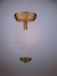 Z-lite Arlington 14.75 In. 3-LIGHT Heritage Brass Semi Flush Mount W Glass. Fixed Price $104.45.